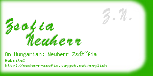 zsofia neuherr business card